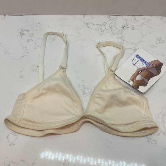 Elita Triangle Wirefree Cotton Bralette - Picture 1 of 4